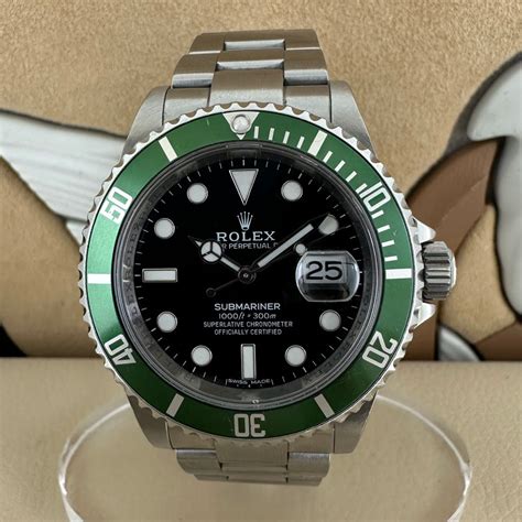 movimento rolex submariner ghiera verde|ROLEX SUBMARINER Ref.16610 T .